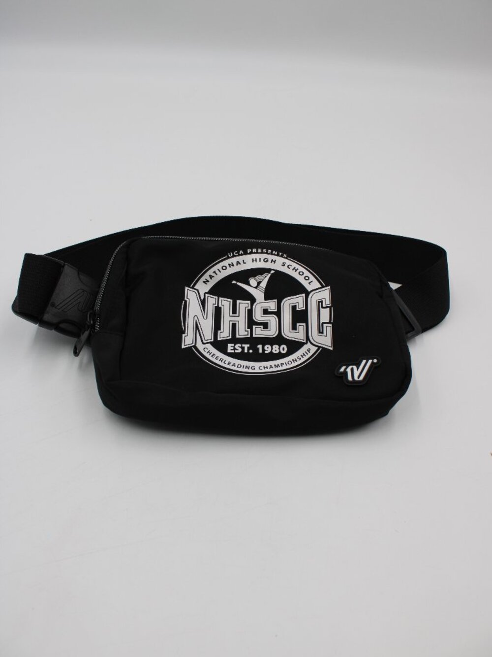 NHSCC National High School Cheerleading Championship Black Fanny Pack Sling Bag